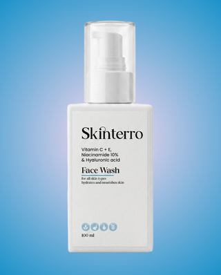Skinterro Face Wash with Kojic Acid, Niacinamide 10% & Sicilian Blood Orange | Deep Cleansing Brightening Face Wash | 100ml