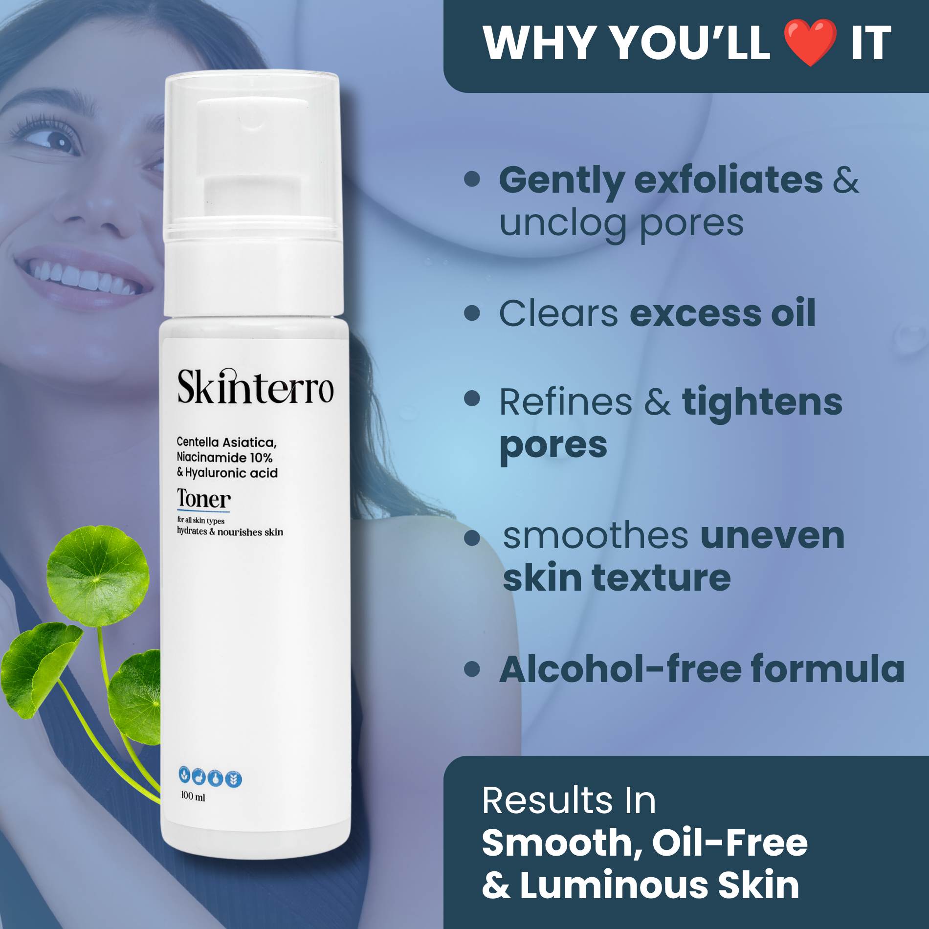 Facewash, Moisturizer & Toner Trio Combo