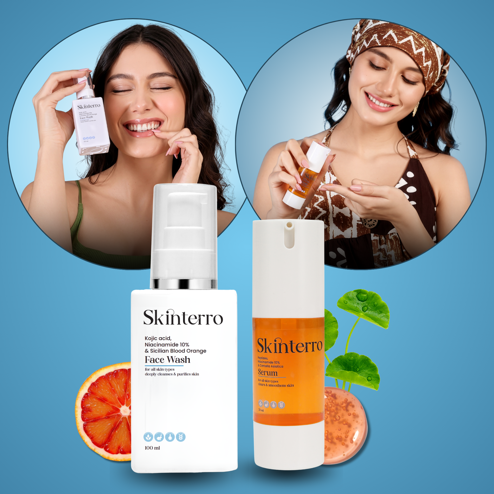 Face Wash + Serum Duo Combo