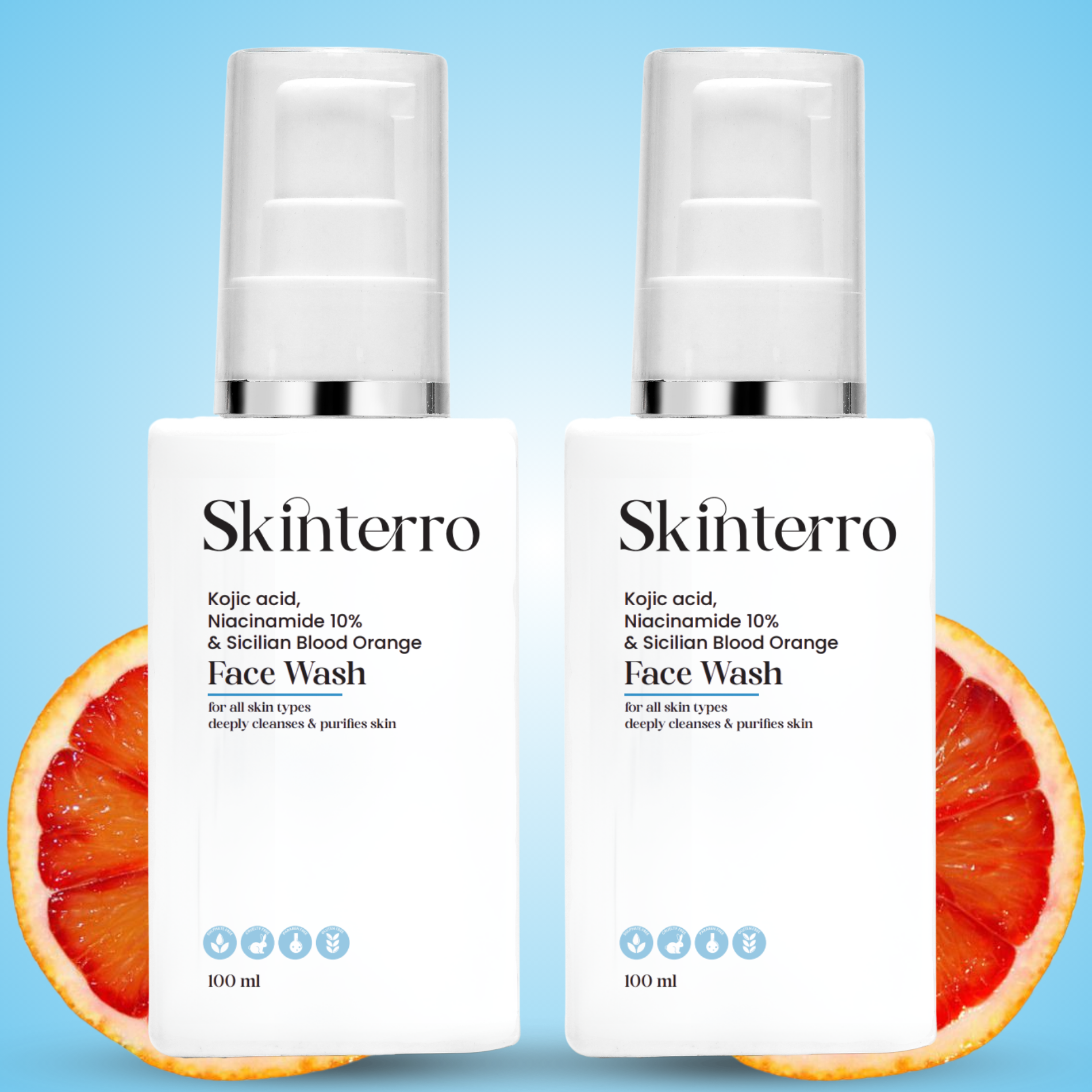 Face Wash with Kojic Acid + Niacinamide 10% + Sicilian Blood Orange