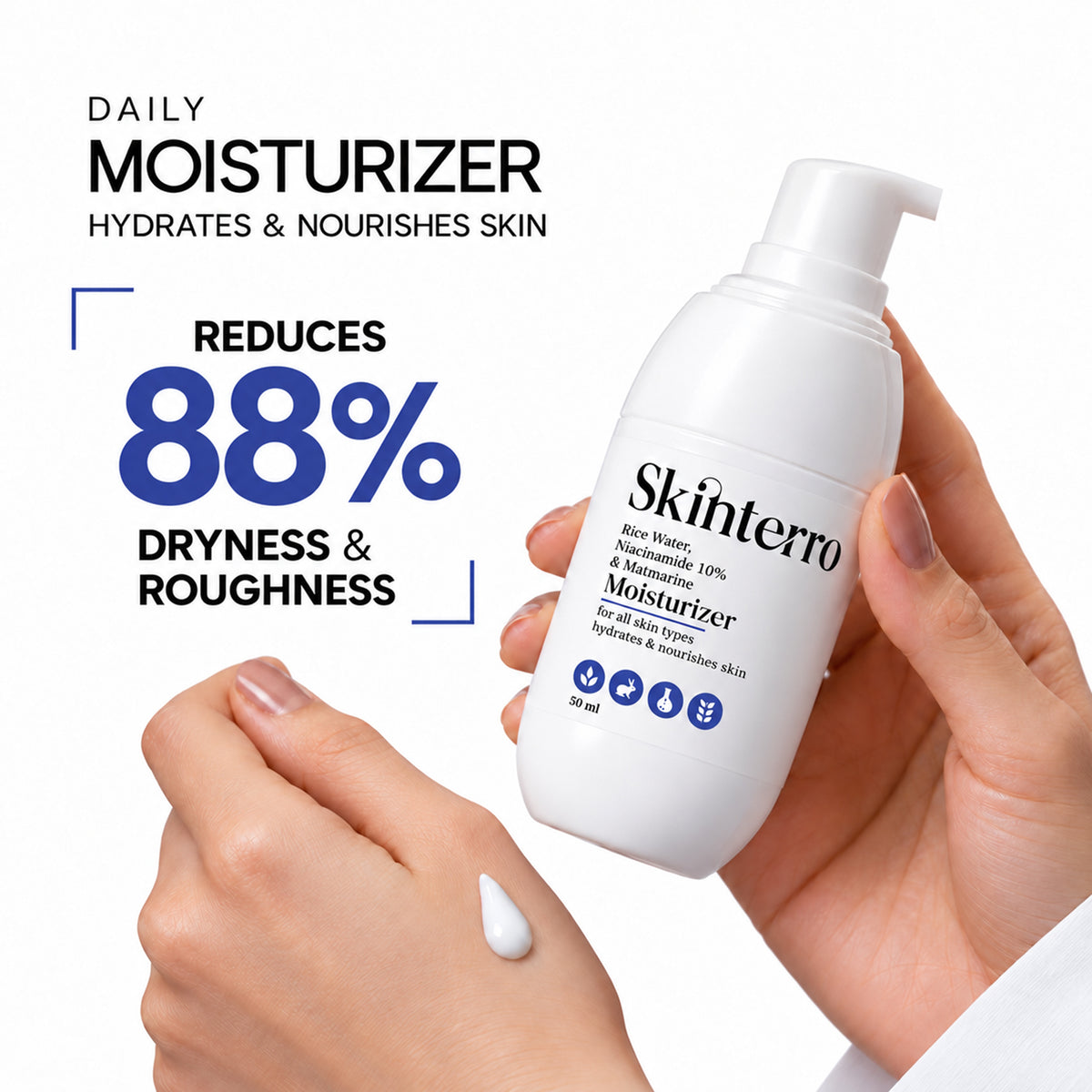 Moisturizer with Vitamin C + E + Niacinamide 10% + Hyaluronic Acid