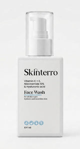 Skinterro Kojic Acid, Niacinamide 10% & Sicilian Blood Orange Brightening Face Wash | Deep Cleansing Face Cleanser | 100ml