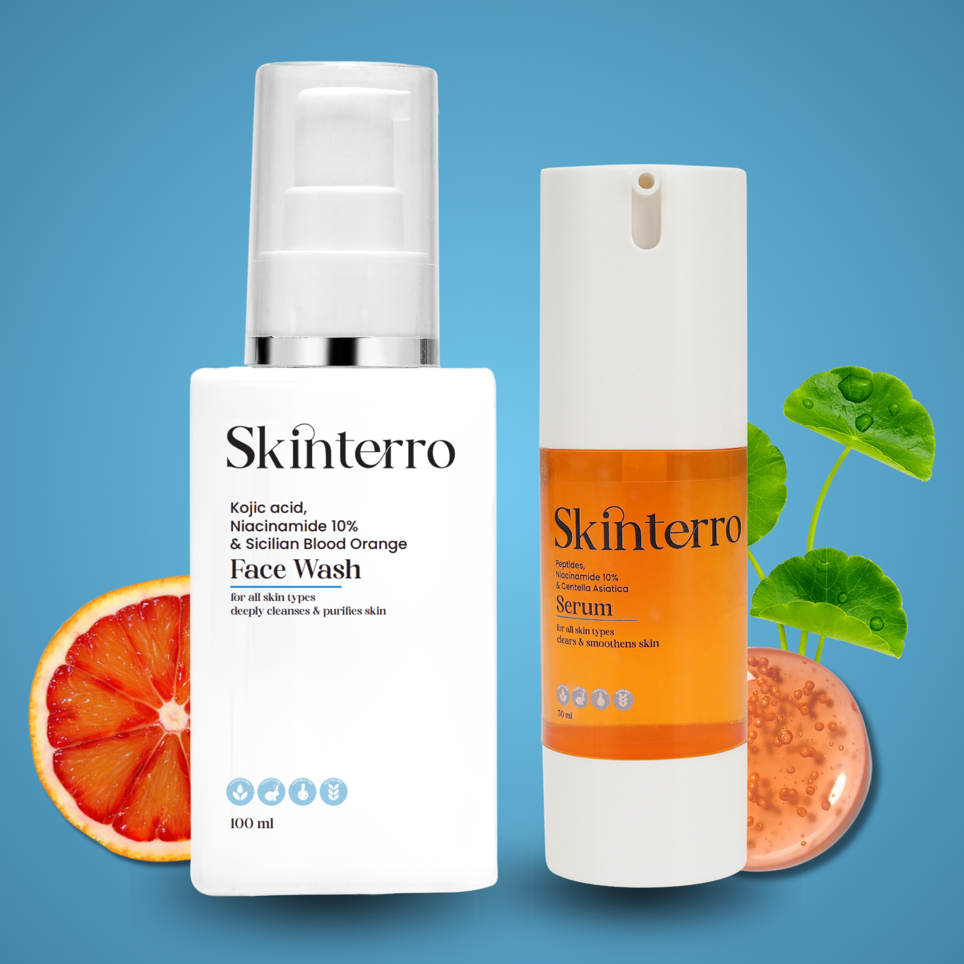 Face Wash + Serum Duo Combo