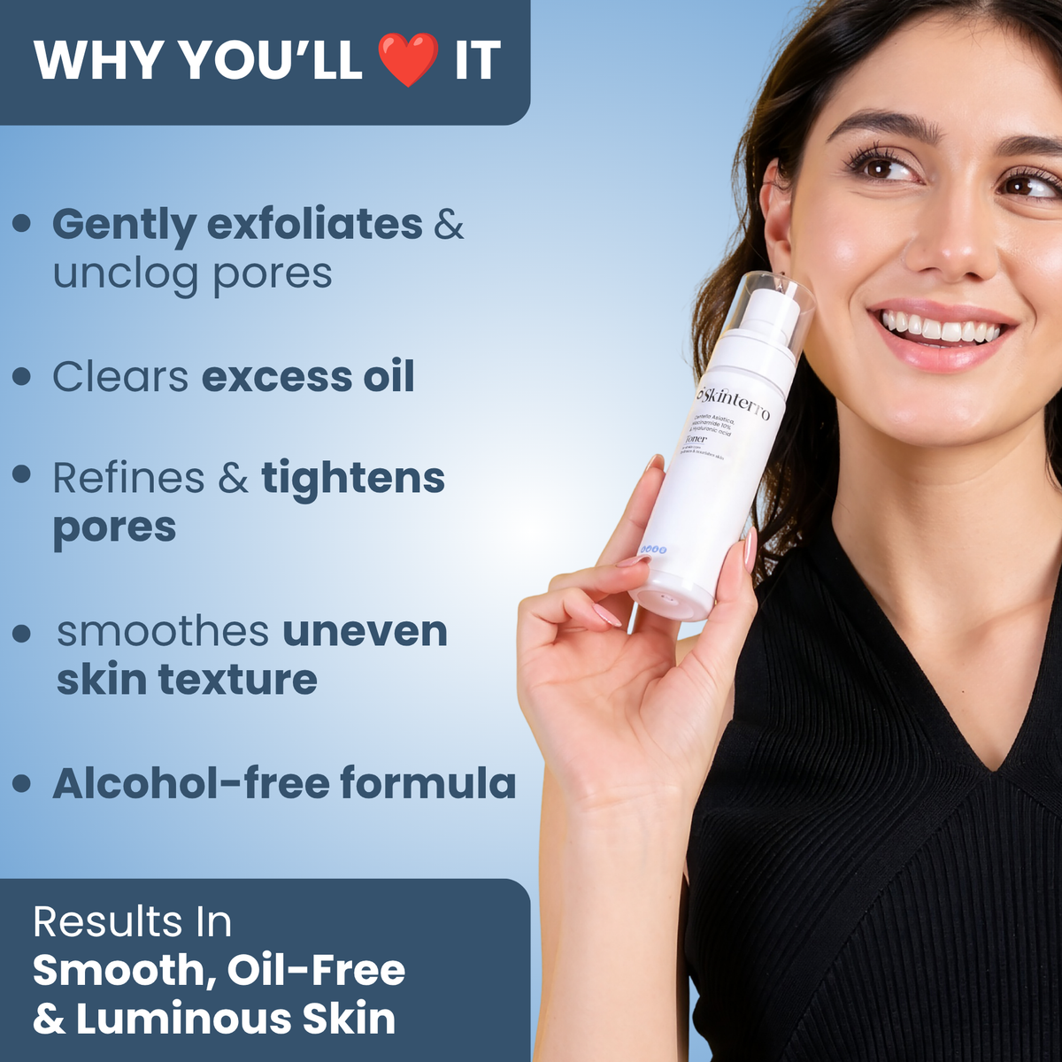 Toner with Centella Asiatica + Niacinamide 10% + Hyaluronic Acid
