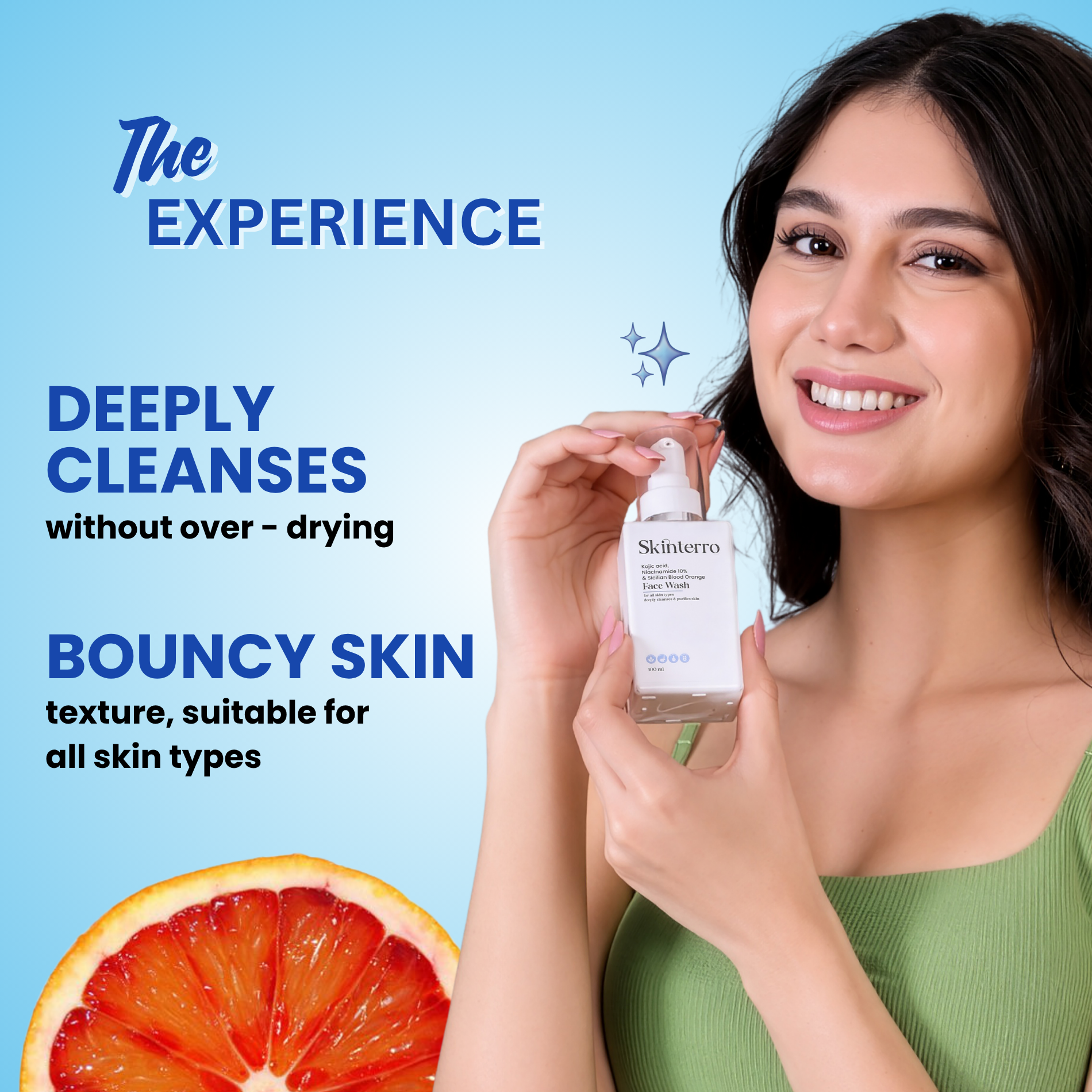 Face Wash with Kojic Acid + Niacinamide 10% + Sicilian Blood Orange