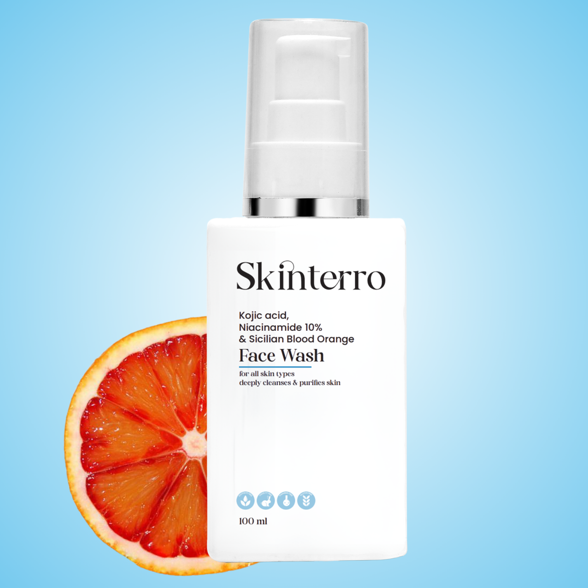 Face Wash with Kojic Acid + Niacinamide 10% + Sicilian Blood Orange