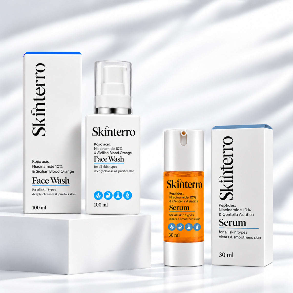 Face Wash + Serum Duo Combo