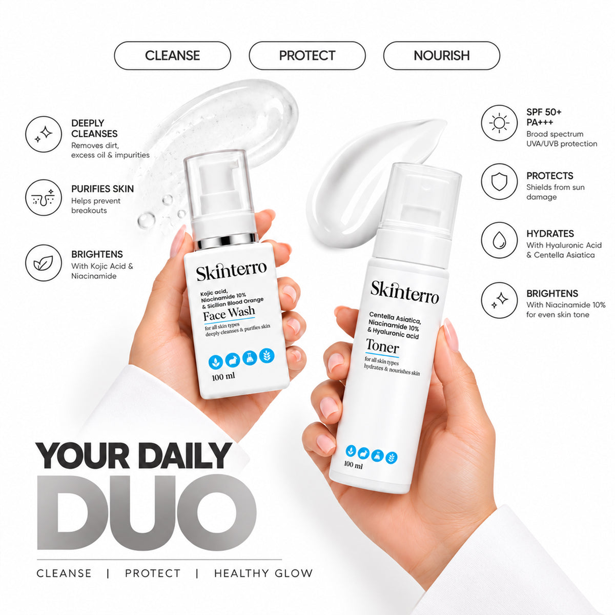 Face Wash + Toner Duo Combo